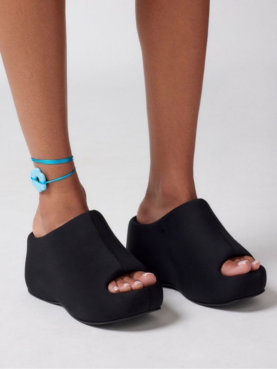 Jeffrey Campbell Shoes - Black Jeffrey Campbell Cruiser Platform Slide Sandals